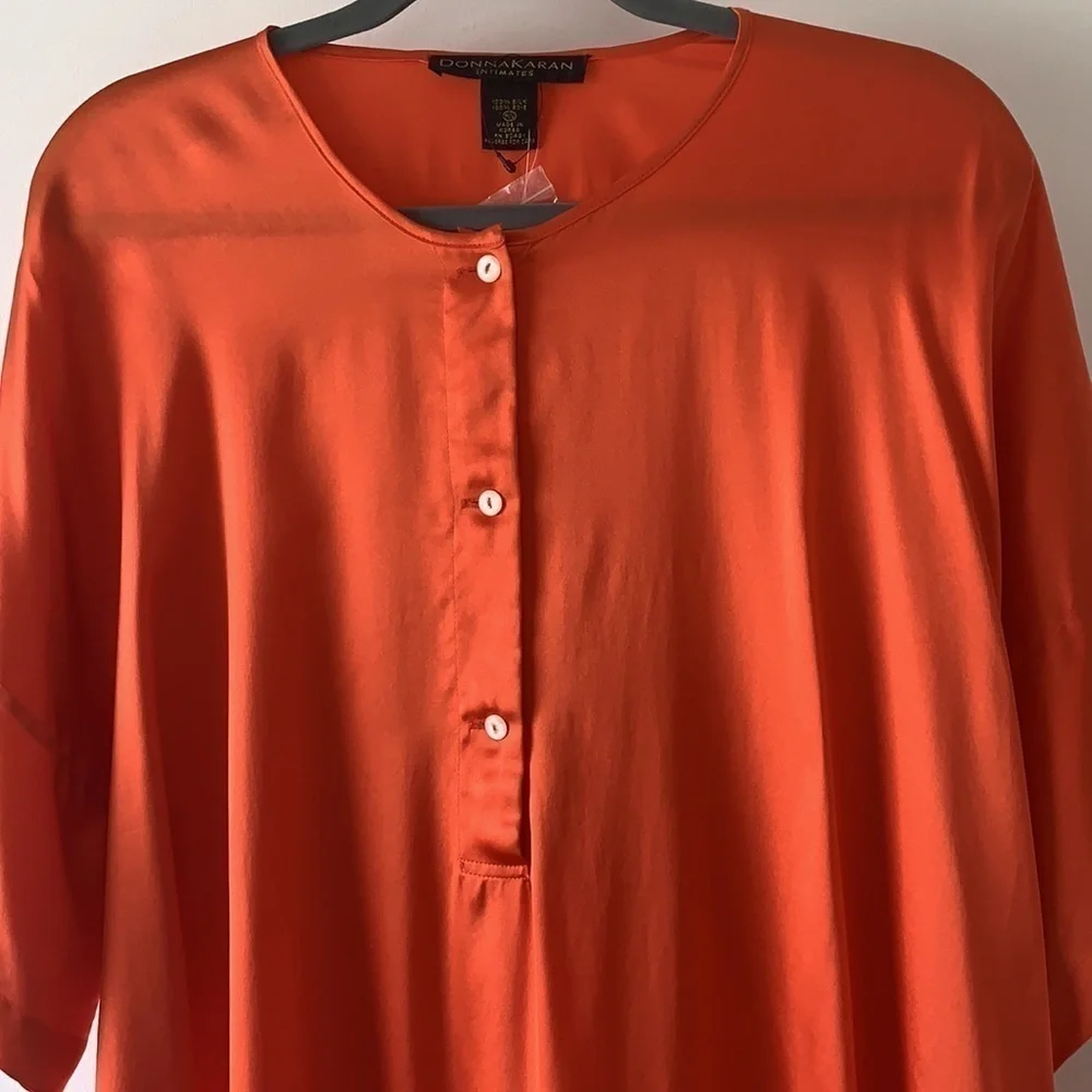 Donna Karan Intimates Silk Night Shirt M/L